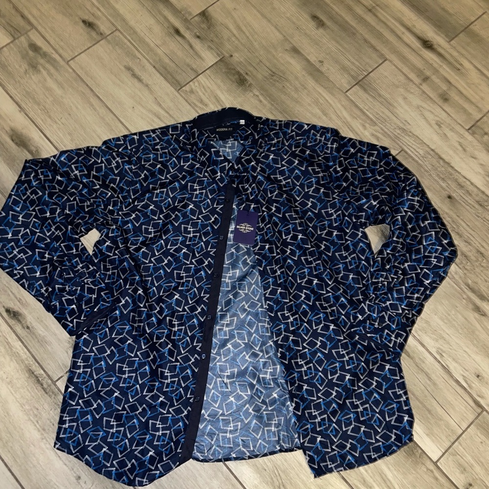 SILVER STONE Mens Long Sleeve  Modern Fit XL/XXL